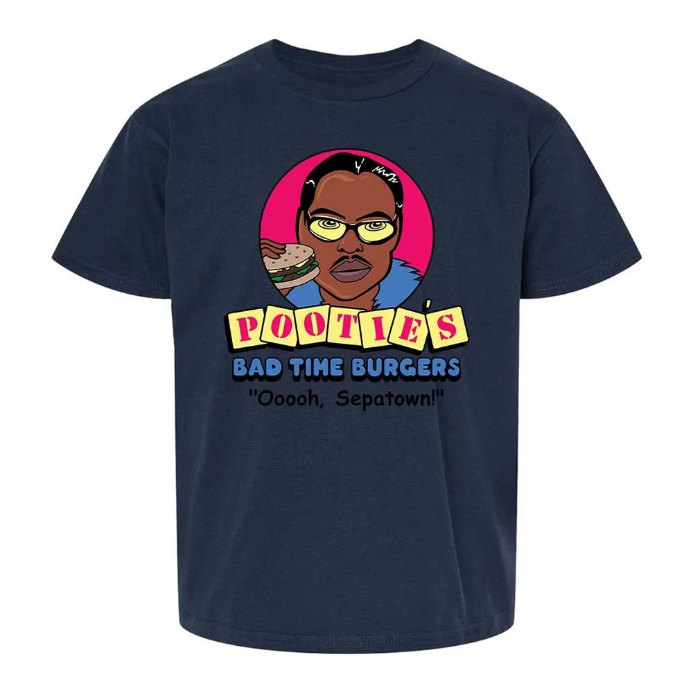 Pootie's Bad Time Burgers - Navy - 8