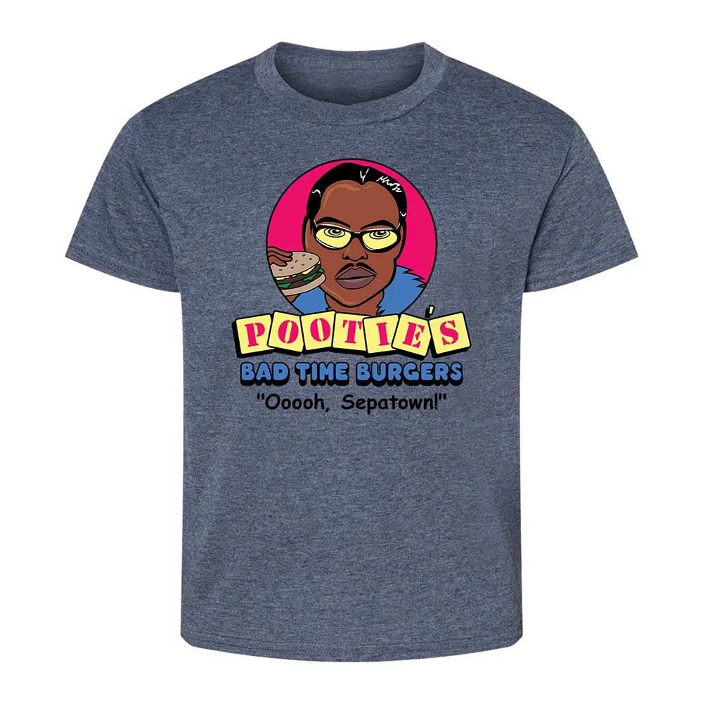 Pootie's Bad Time Burgers - Heather Navy - 15