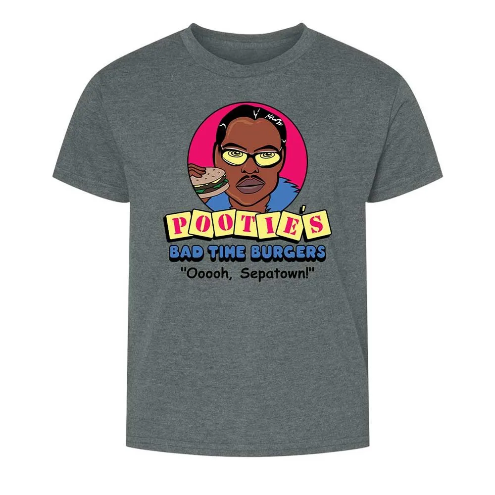 Pootie's Bad Time Burgers - Dark Heather - 16