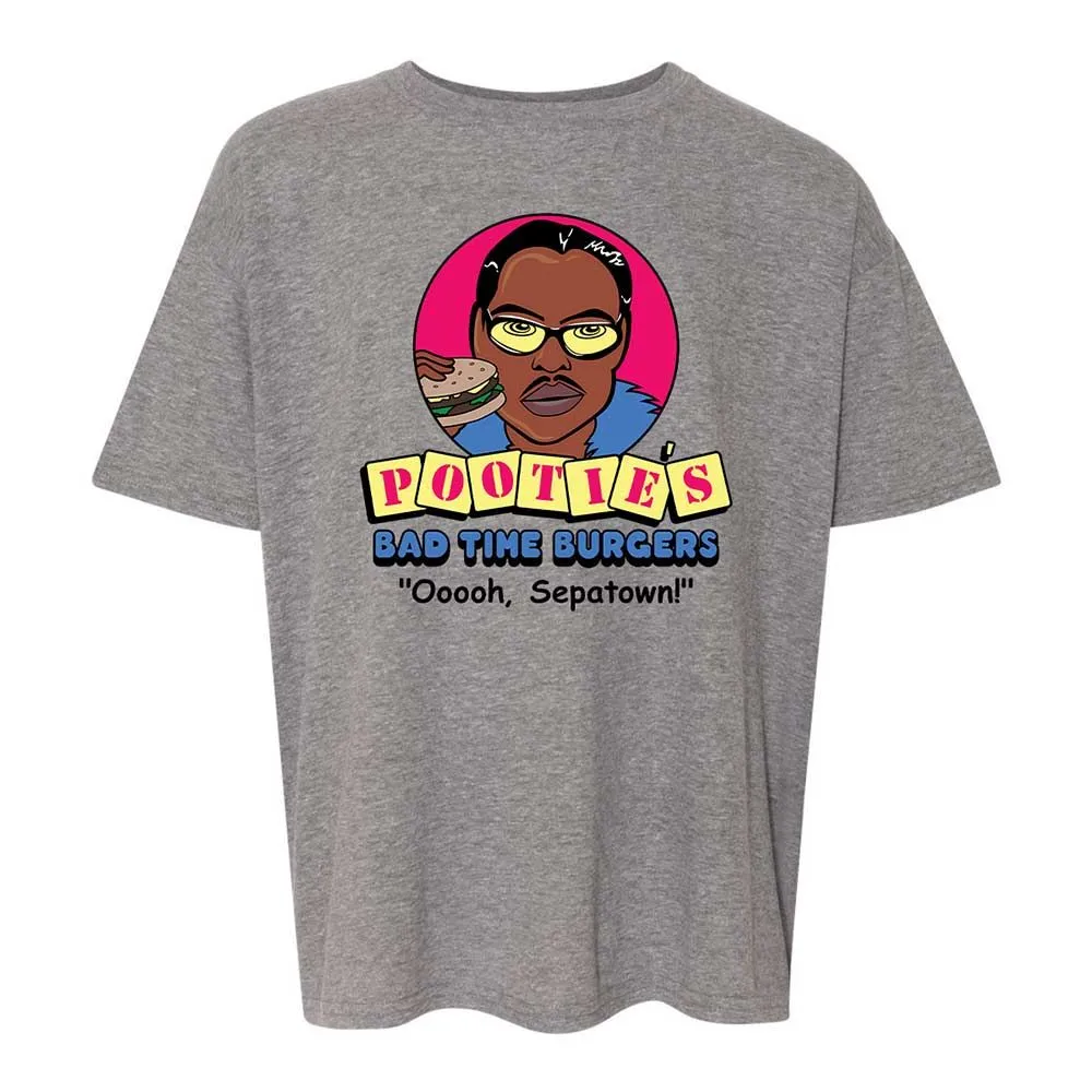 Pootie's Bad Time Burgers - Graphite Heather - 18