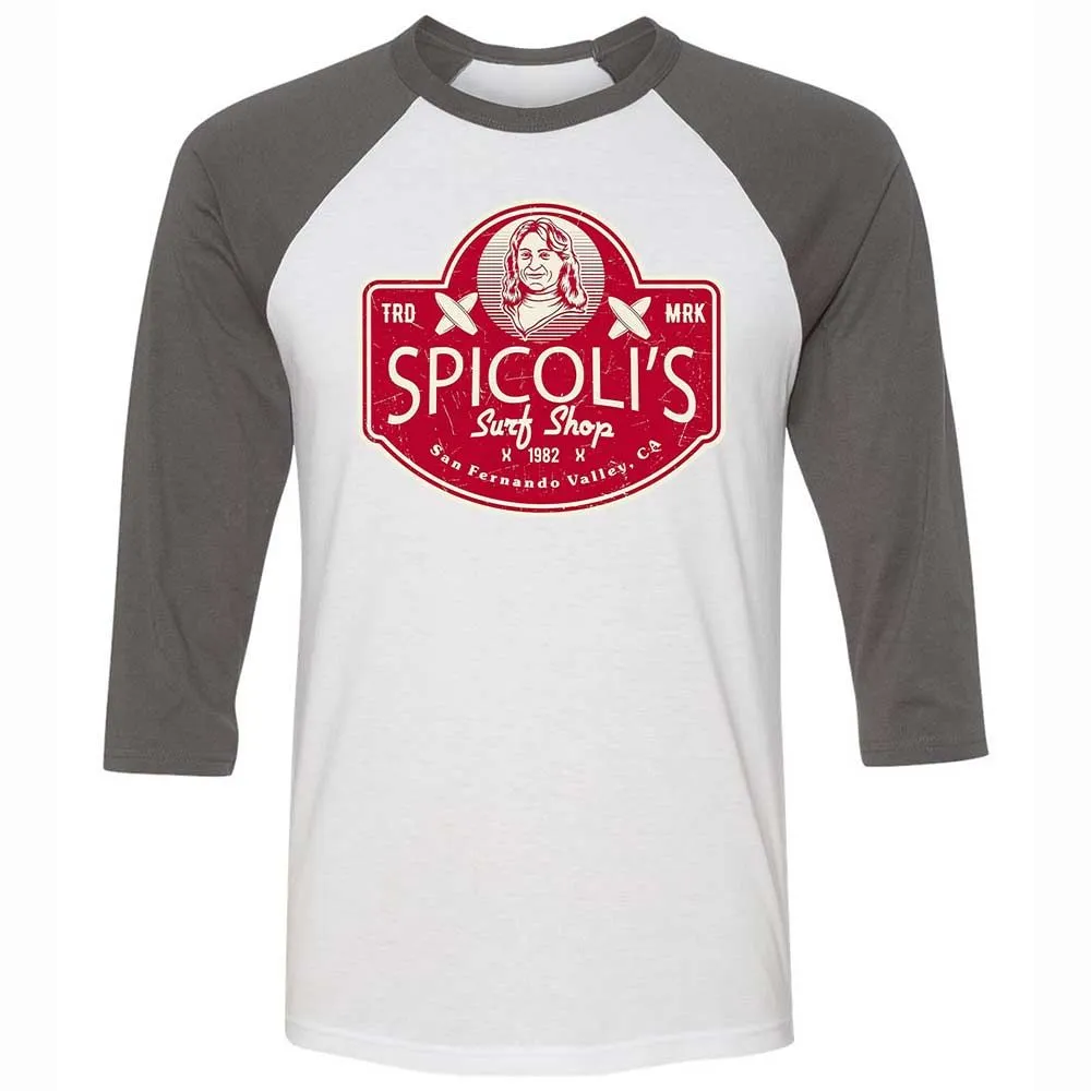 Unisex 3/4 Baseball Tee - WARP5K7X - White/Asphalt - 2