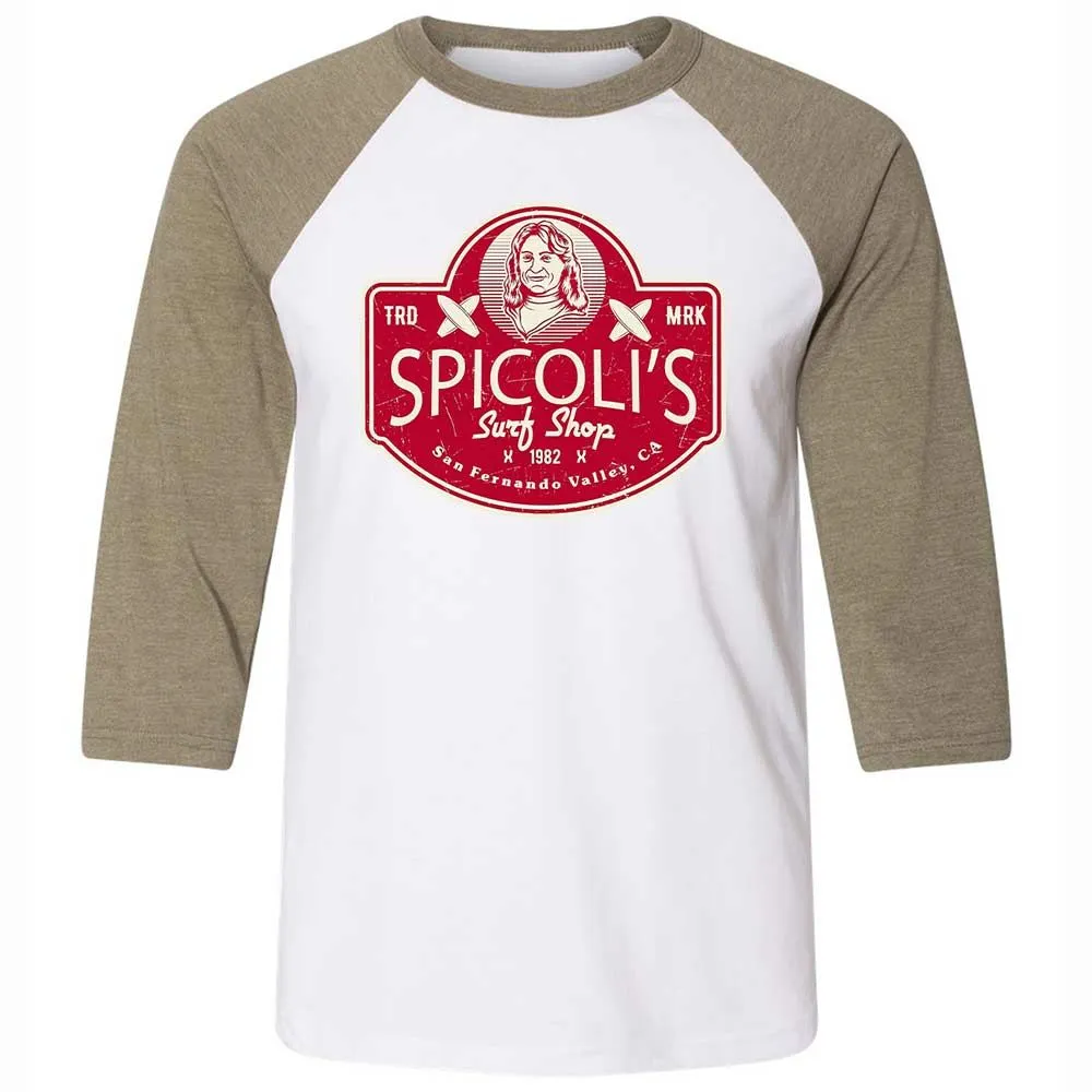 Unisex 3/4 Baseball Tee - WARP5K7X - White/Heather Olive - 4