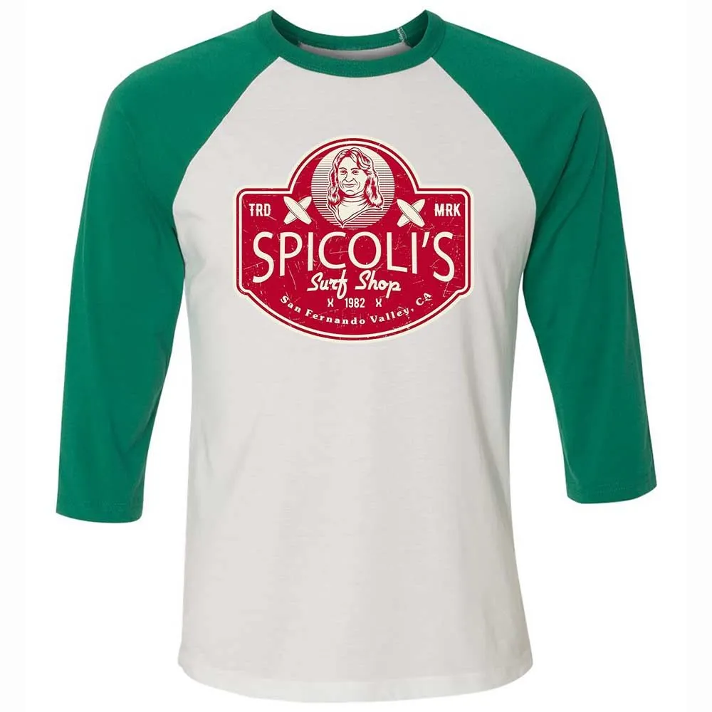 Unisex 3/4 Baseball Tee - WARP5K7X - White/Kelly - 6