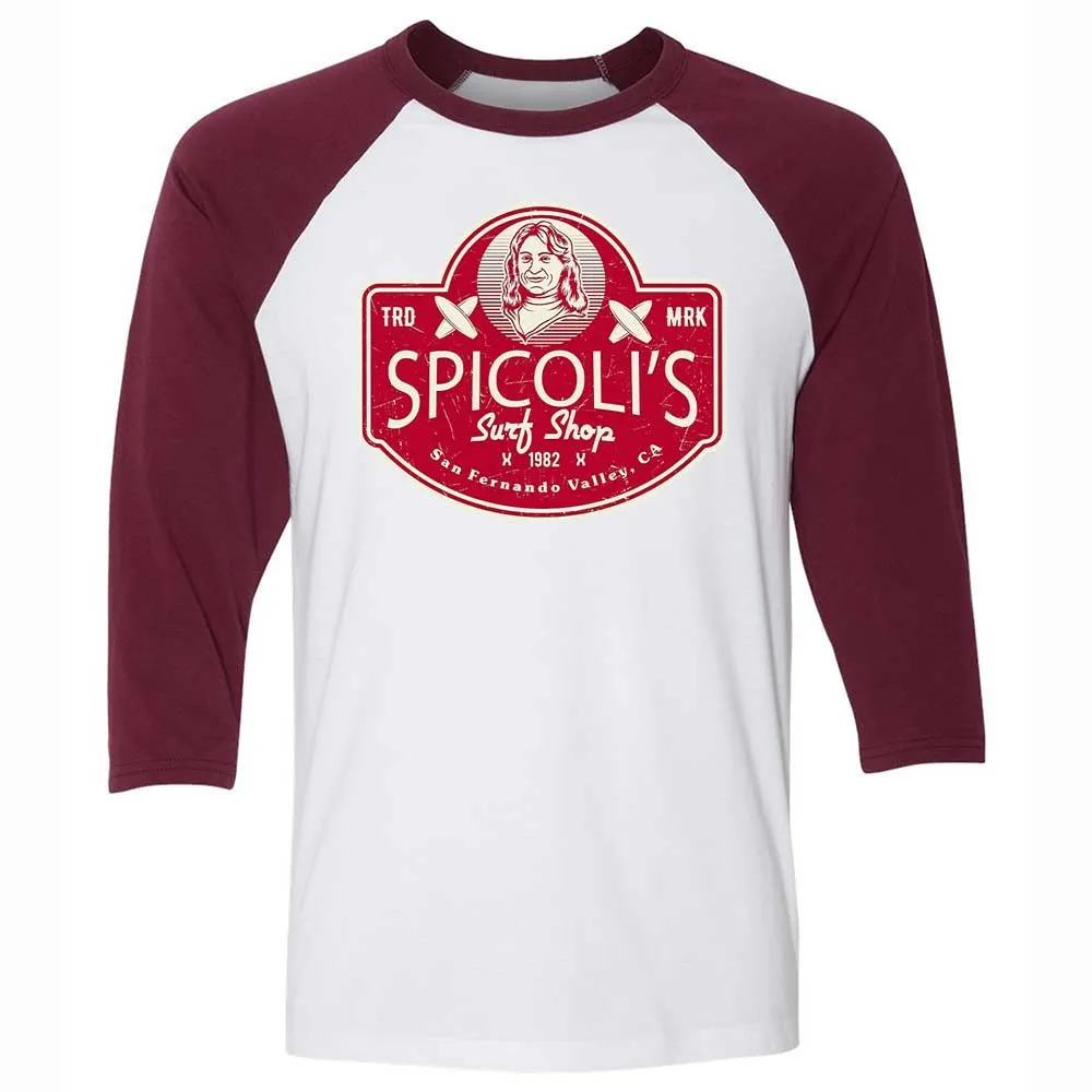 Unisex 3/4 Baseball Tee - WARP5K7X - White/Maroon - 7