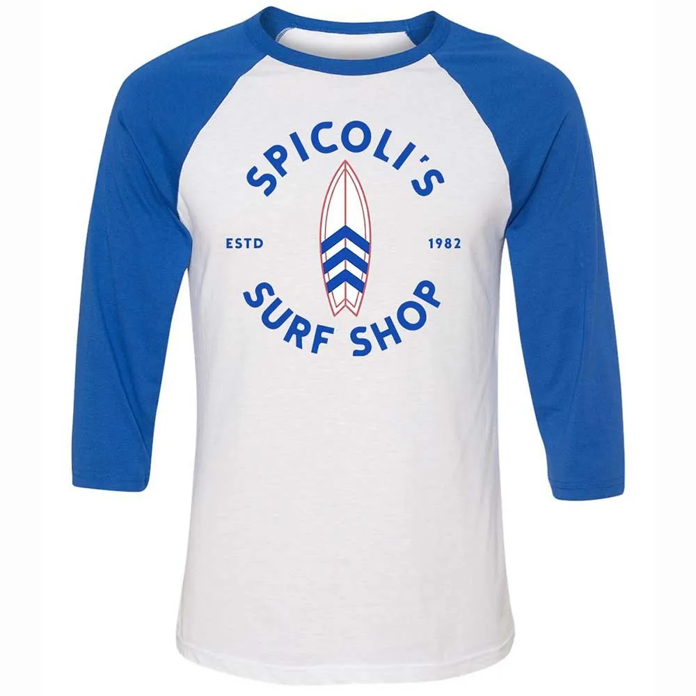 Unisex 3/4 Baseball Tee - BATZ13VA - White/True Royal - 10