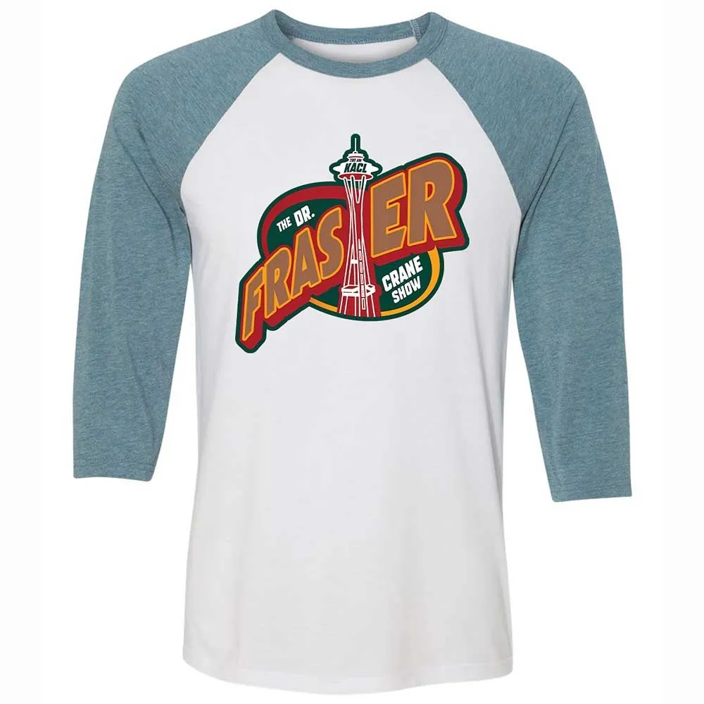 Unisex 3/4 Baseball Tee - DVMZ1VVC - White/Denim - 3