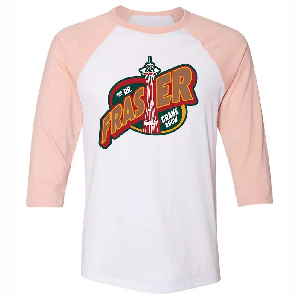 Unisex 3/4 Baseball Tee - DVMZ1VVC - White/Heather Peach - 5