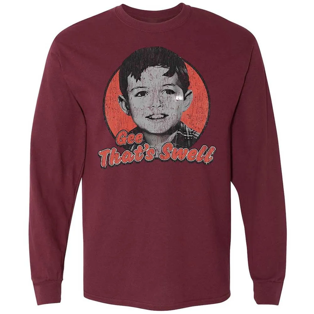 Long Sleeve T-Shirt - 5R5BAMBN - Maroon - 16