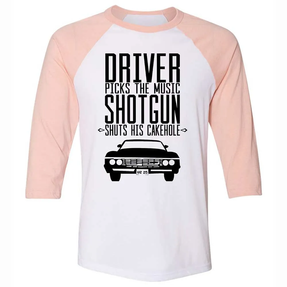 Unisex 3/4 Baseball Tee - 1REKP6VB - White/Heather Peach - 5