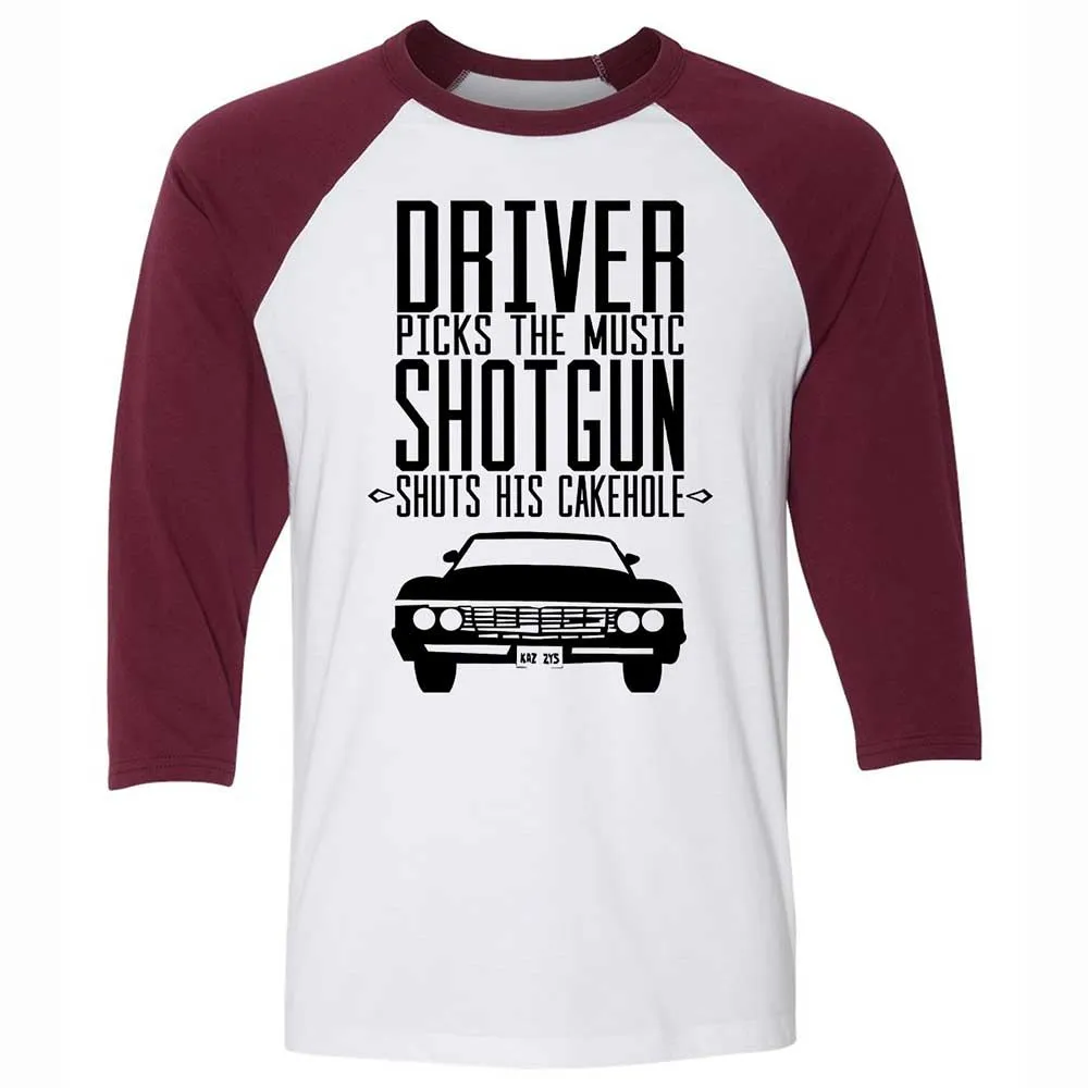 Unisex 3/4 Baseball Tee - 1REKP6VB - White/Maroon - 7