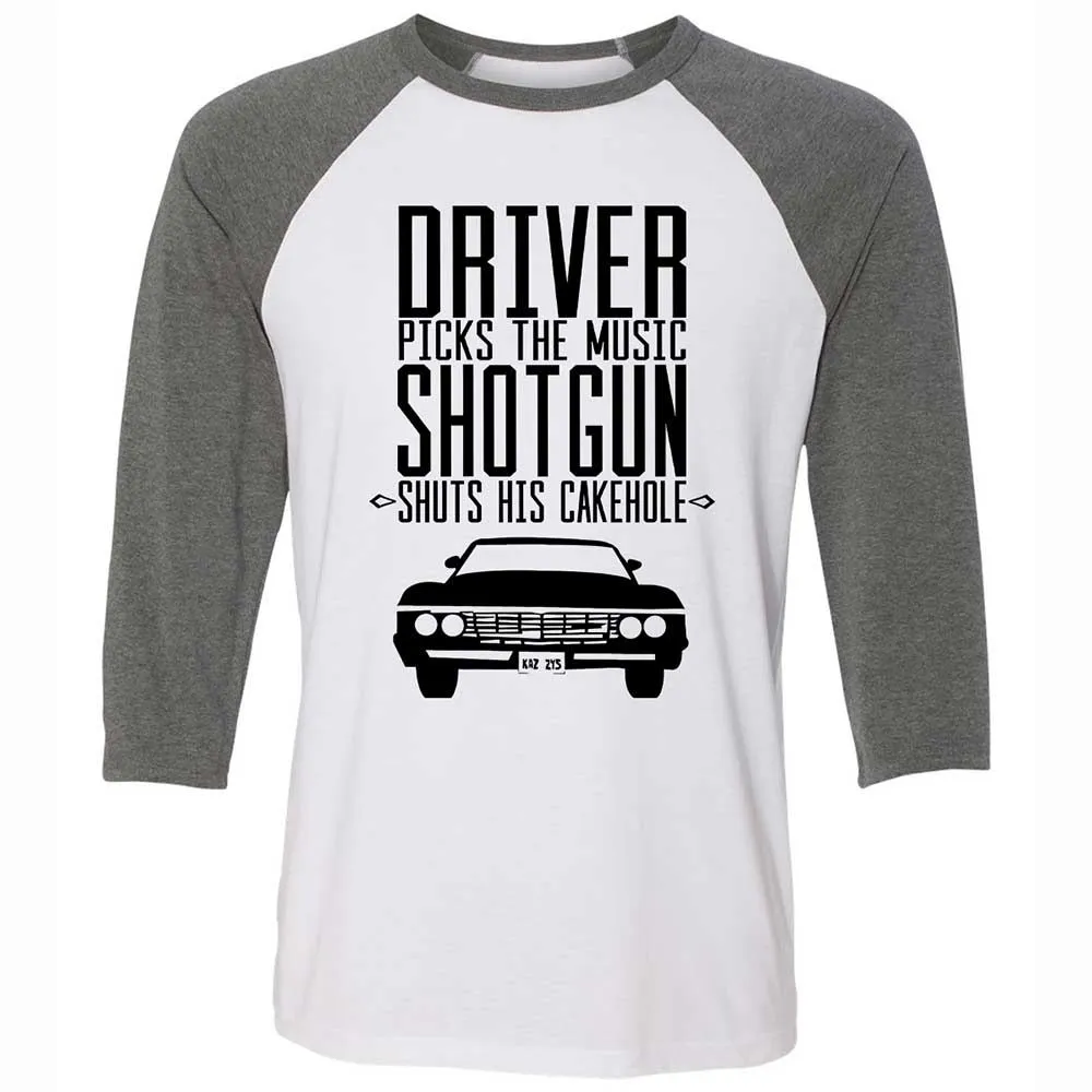 Unisex 3/4 Baseball Tee - 1REKP6VB - White/Deep Heather - 11