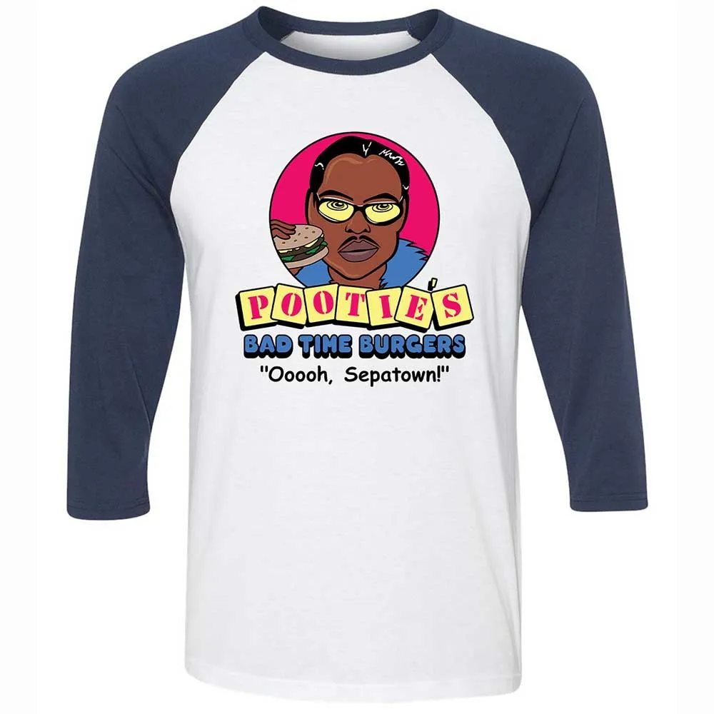Pootie's Bad Time Burgers - White/Navy - 8