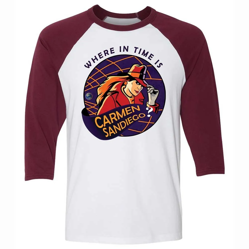 Where in Time Is Carmen Sandiego - White/Maroon - 7