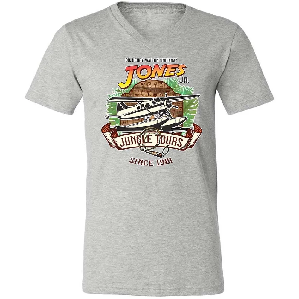 Unisex V-Neck T-Shirt - XFB63LYB - Athletic Heather - 2