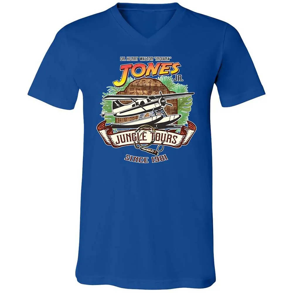 Unisex V-Neck T-Shirt - XFB63LYB - True Royal - 3