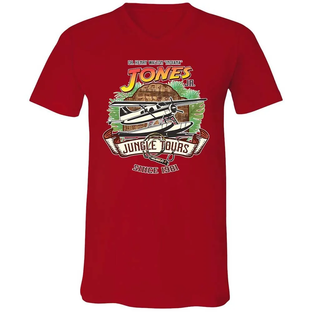 Unisex V-Neck T-Shirt - XFB63LYB - Red - 5