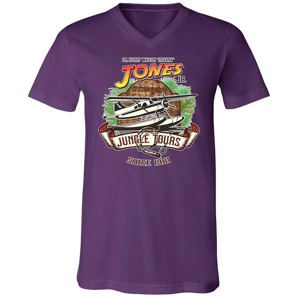 Unisex V-Neck T-Shirt - XFB63LYB - Team Purple - 10