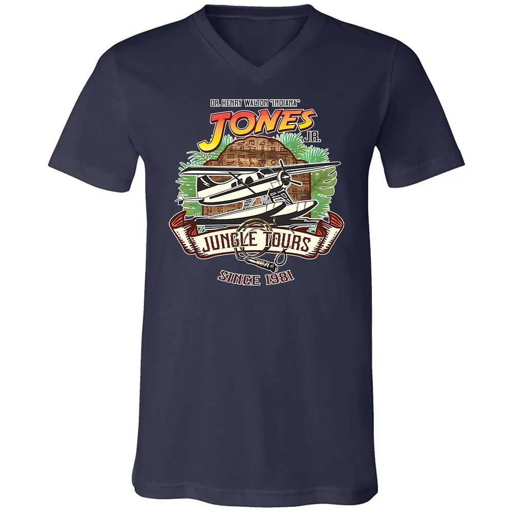Unisex V-Neck T-Shirt - XFB63LYB - Navy - 12