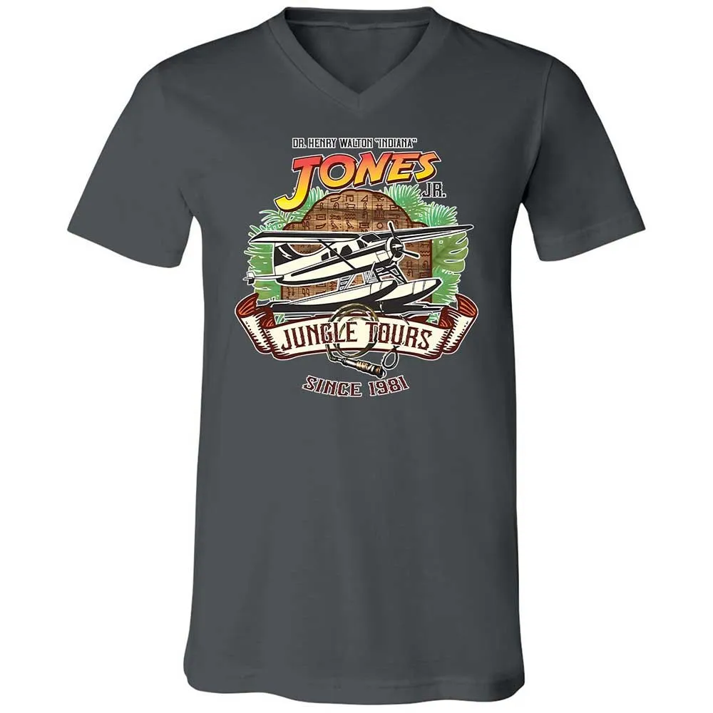 Unisex V-Neck T-Shirt - XFB63LYB - Asphalt - 16