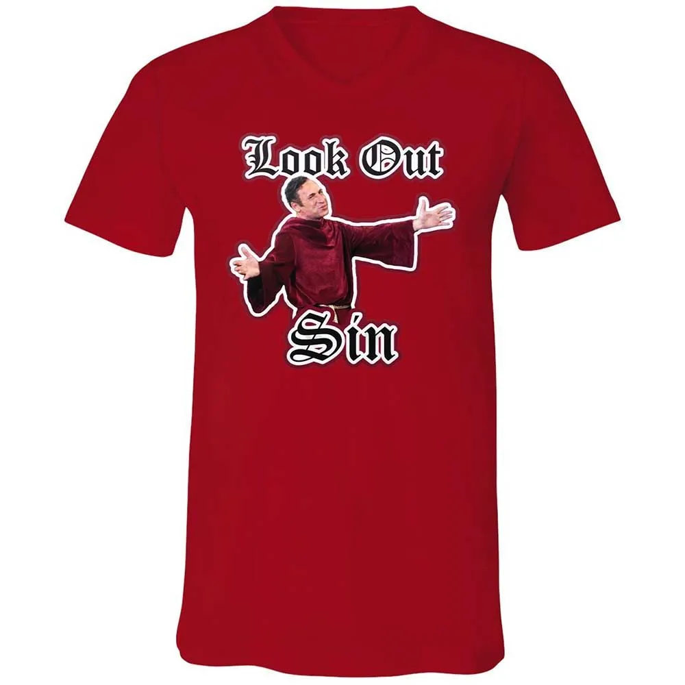 Unisex V-Neck T-Shirt - 779LZF8Z - Red - 5