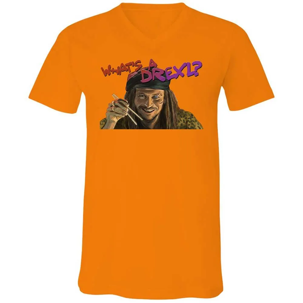 Unisex V-Neck T-Shirt - DQDPEFYW - Orange - 7