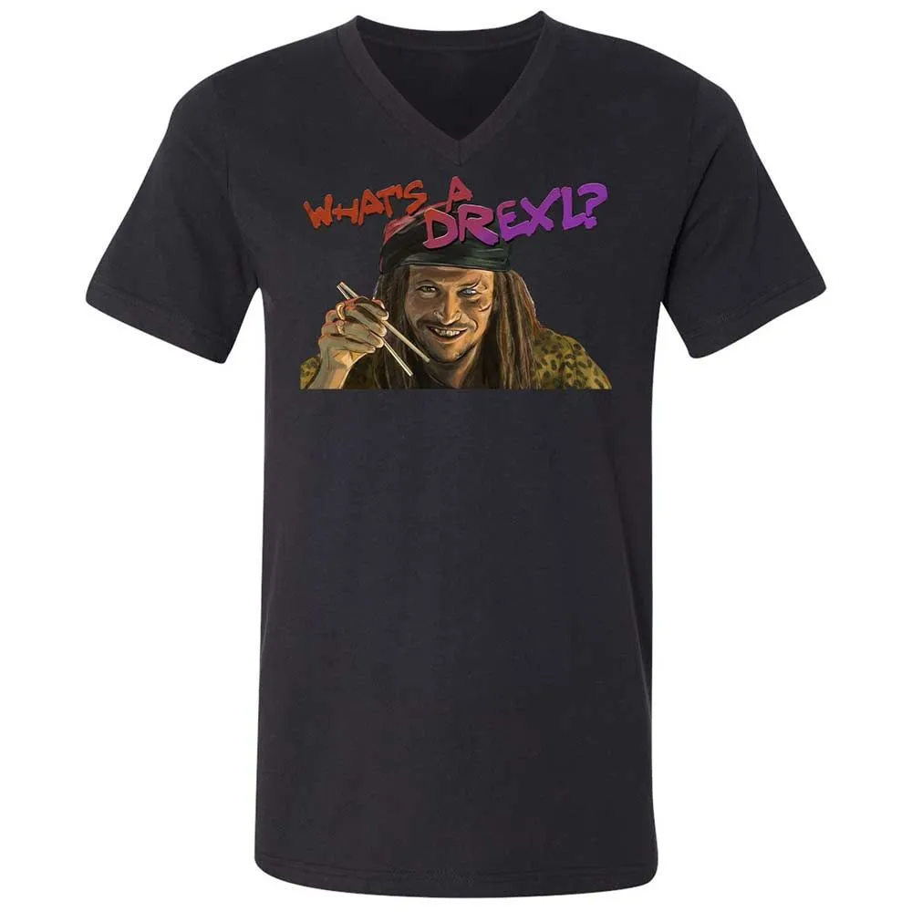 Unisex V-Neck T-Shirt - DQDPEFYW - Black - 11