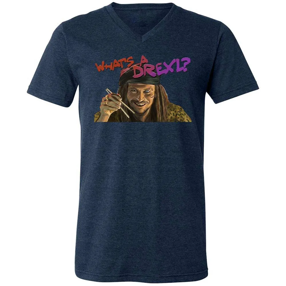 Unisex V-Neck T-Shirt - DQDPEFYW - Heather Navy - 13