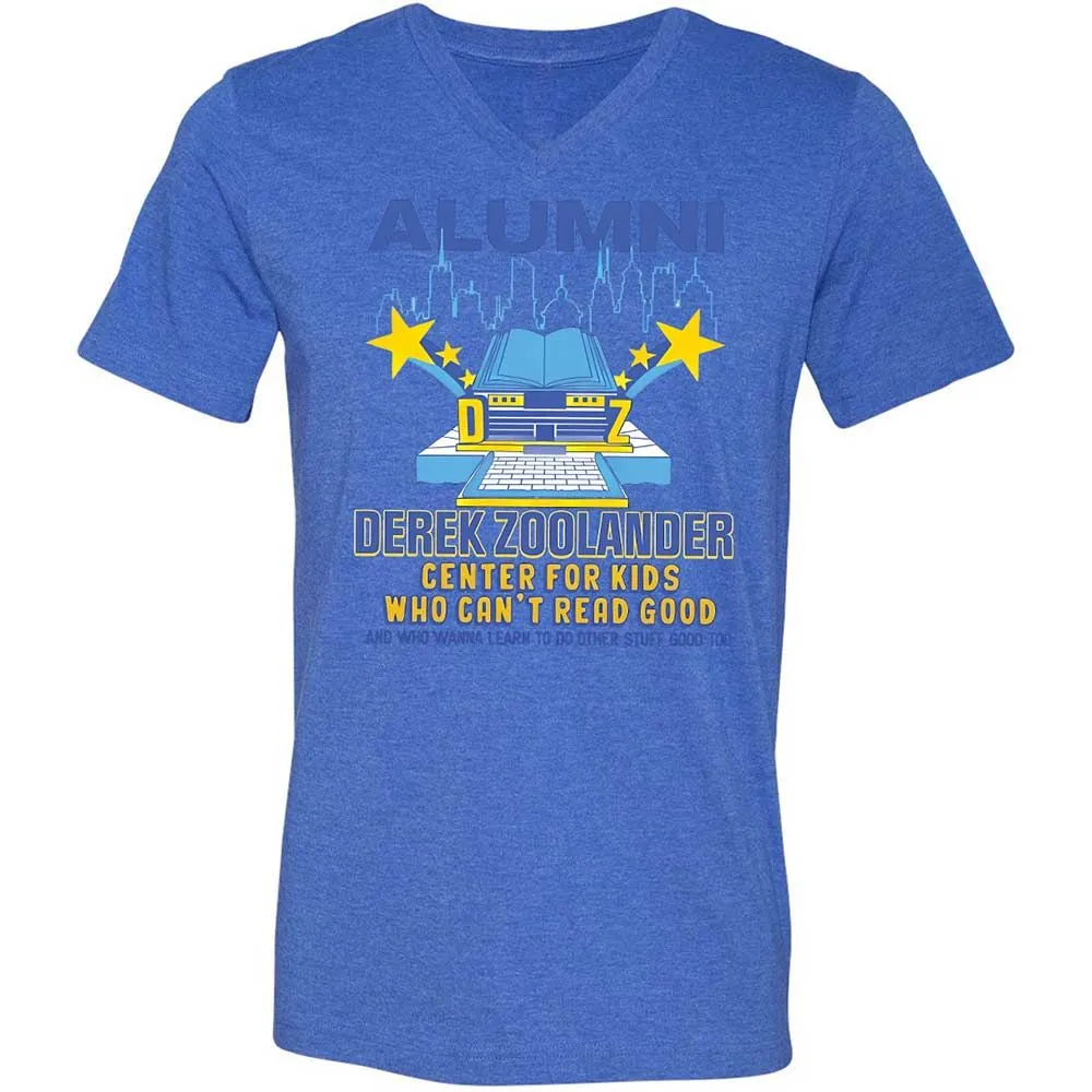 Unisex V-Neck T-Shirt - H34WA17H - Heather True Royal - 4