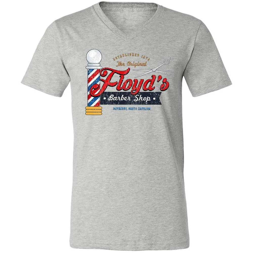 Unisex V-Neck T-Shirt - 9NQY7WGG - Athletic Heather - 2