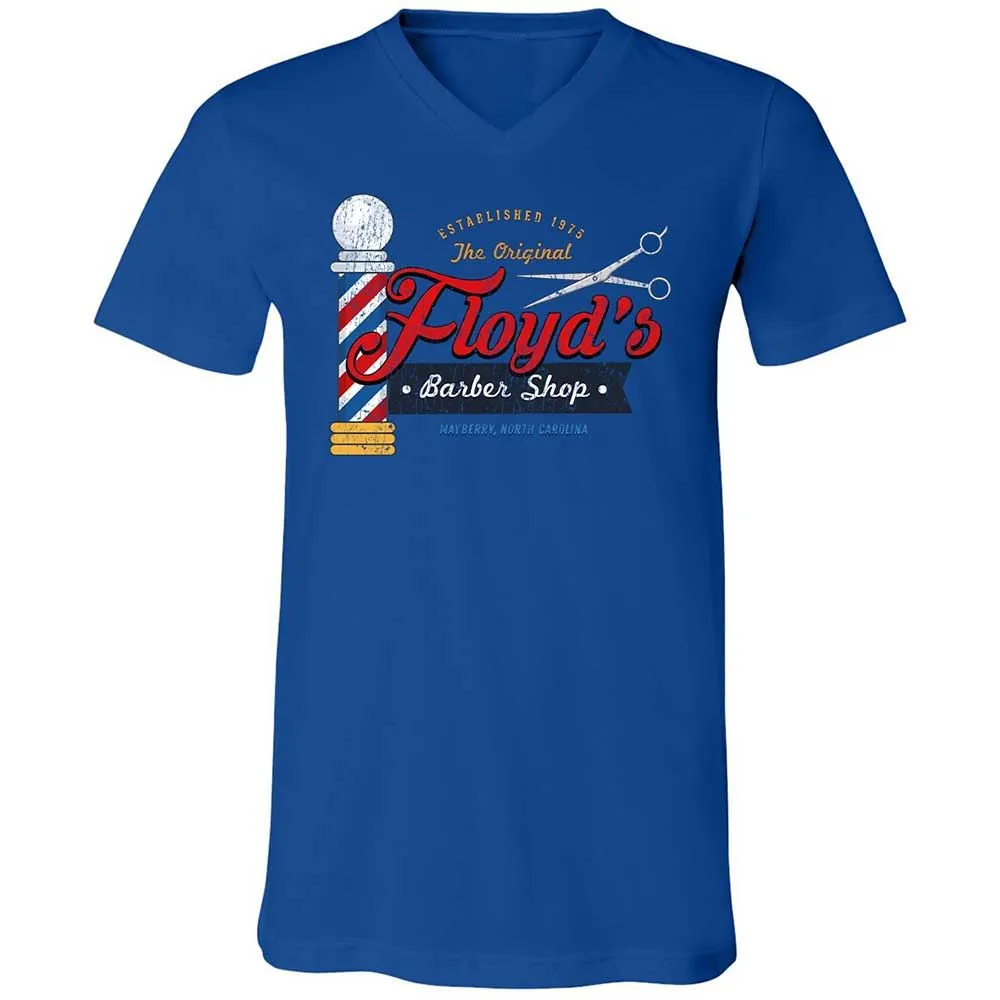 Unisex V-Neck T-Shirt - 9NQY7WGG - True Royal - 3