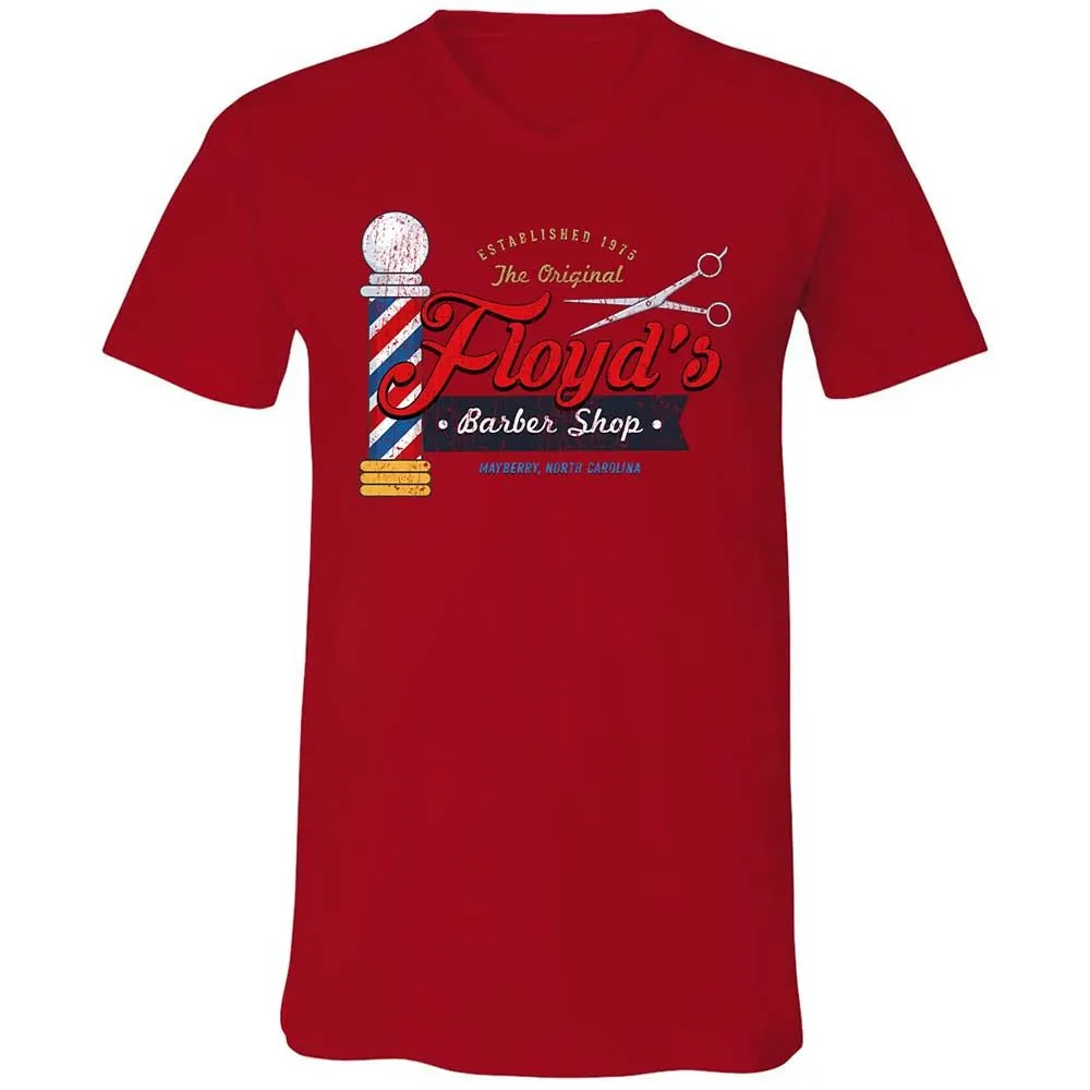 Unisex V-Neck T-Shirt - 9NQY7WGG - Red - 5