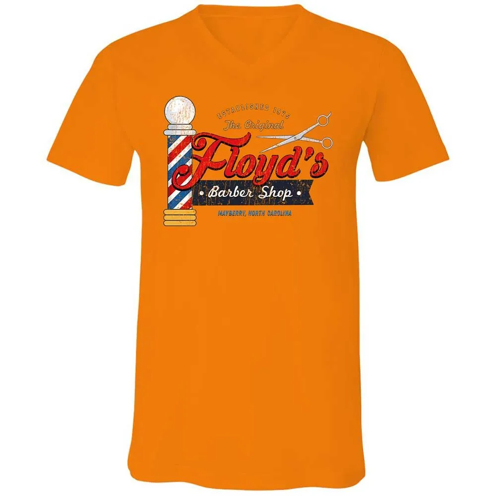 Unisex V-Neck T-Shirt - 9NQY7WGG - Orange - 7