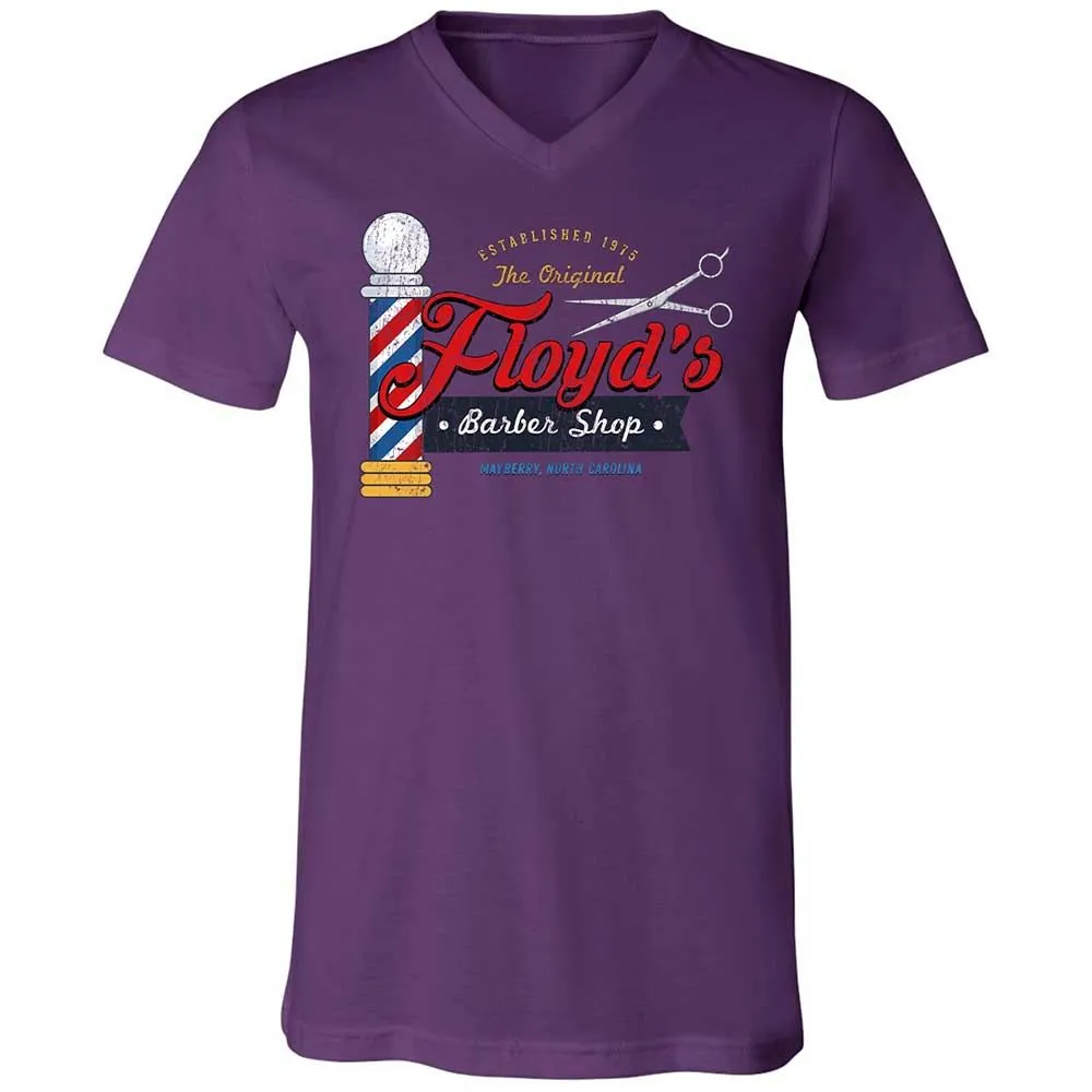 Unisex V-Neck T-Shirt - 9NQY7WGG - Team Purple - 10