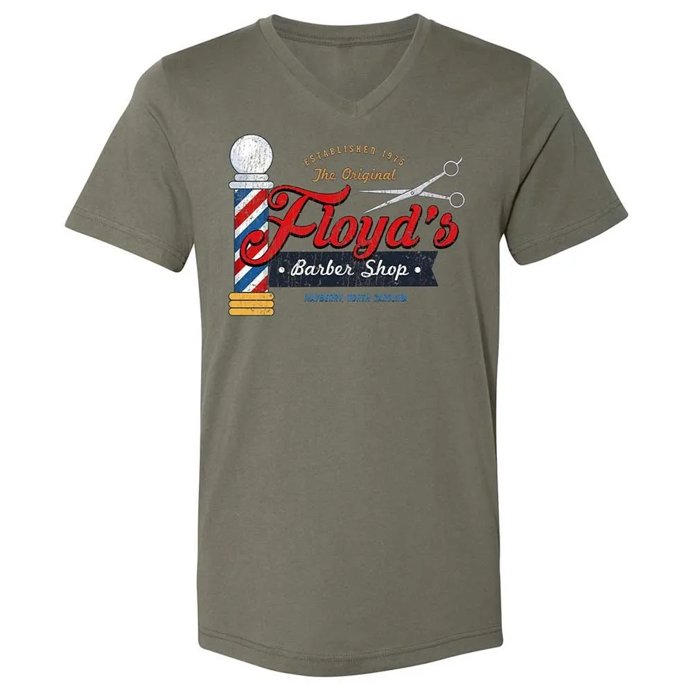 Unisex V-Neck T-Shirt - 9NQY7WGG - Military Green - 15
