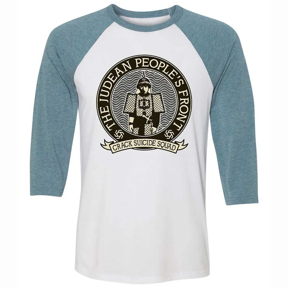 Unisex 3/4 Baseball Tee - V3C4E8G6 - White/Denim - 3