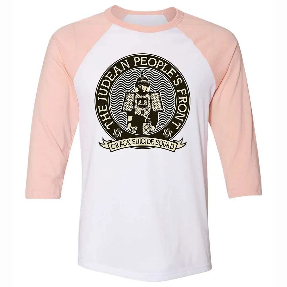 Unisex 3/4 Baseball Tee - V3C4E8G6 - White/Heather Peach - 5
