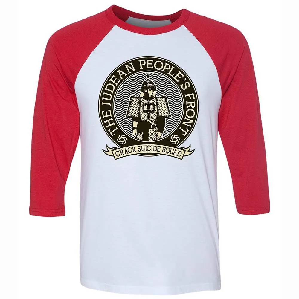 Unisex 3/4 Baseball Tee - V3C4E8G6 - White/Red - 9