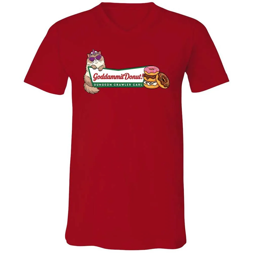 Unisex V-Neck T-Shirt - 1D8E95F4 - Red - 5