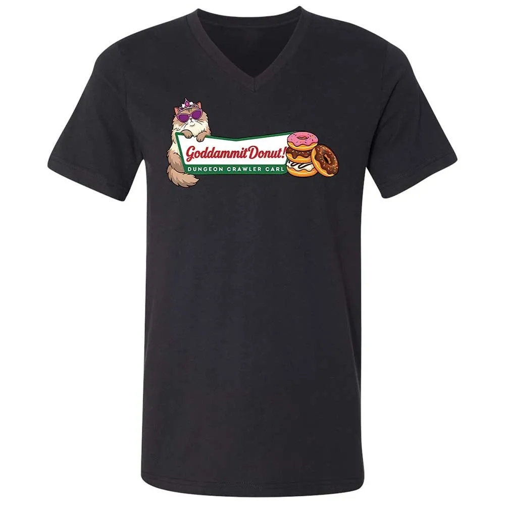 Unisex V-Neck T-Shirt - 1D8E95F4 - Black - 11