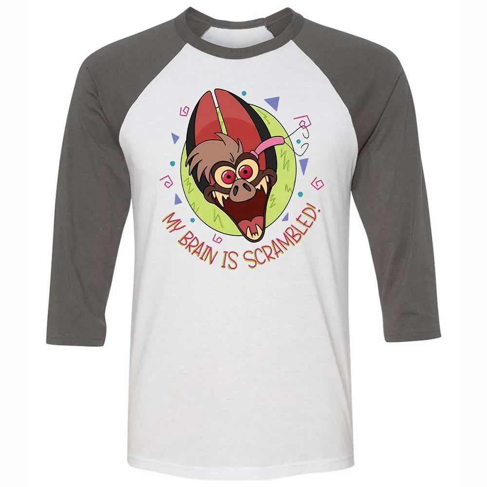 Unisex 3/4 Baseball Tee - 1RACZ4JZ - White/Asphalt - 2