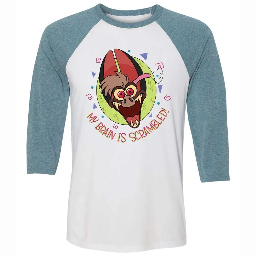 Unisex 3/4 Baseball Tee - 1RACZ4JZ - White/Denim - 3
