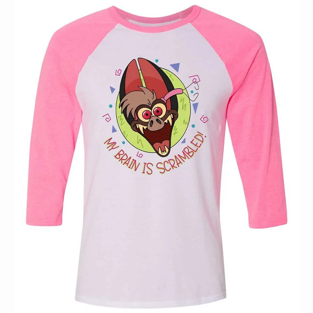 Unisex 3/4 Baseball Tee - 1RACZ4JZ - White/Neon Pink - 12