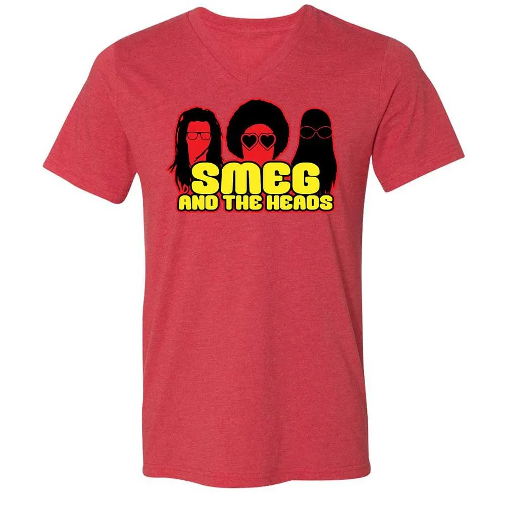 Unisex V-Neck T-Shirt - Y1NNJRTV - Heather Red - 6