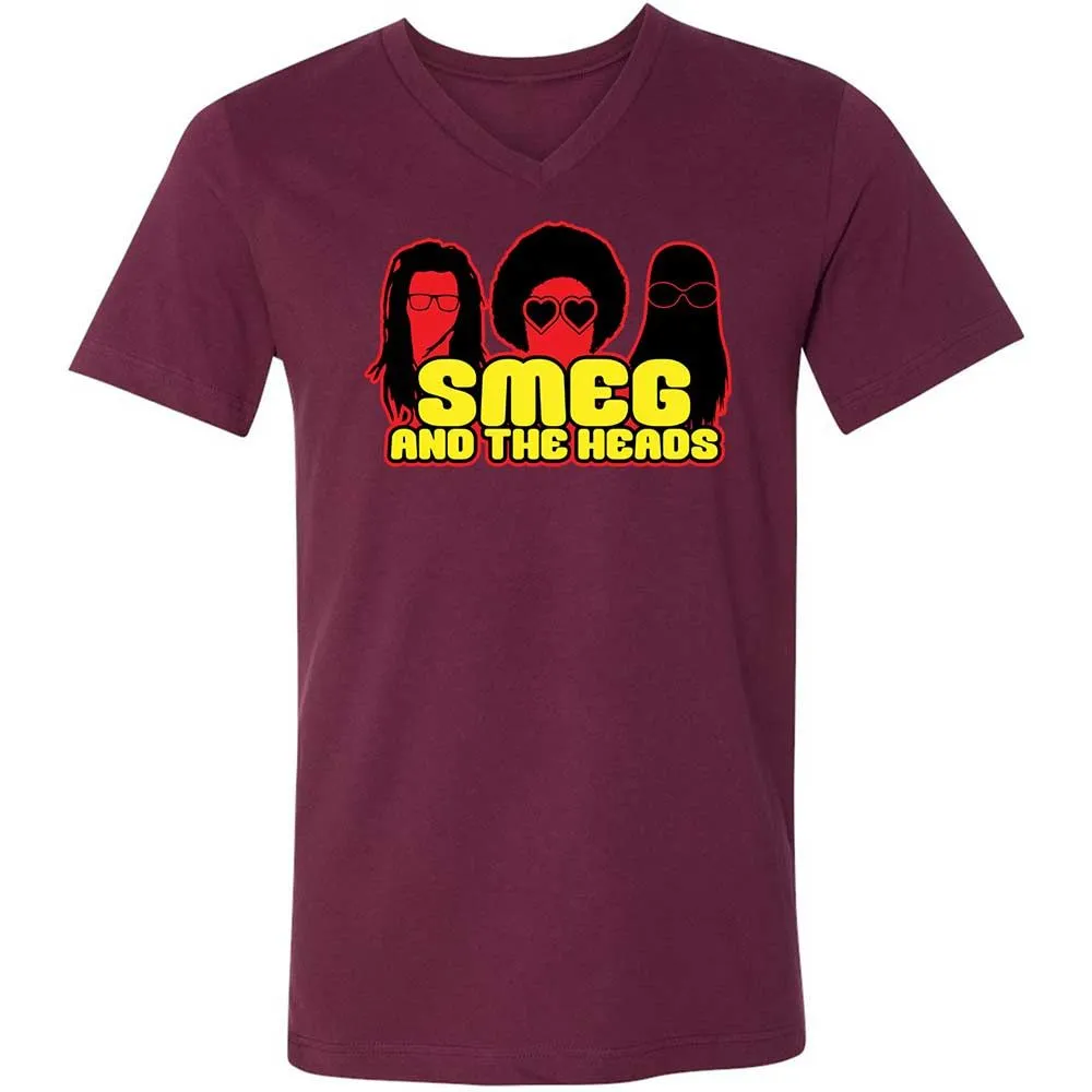 Unisex V-Neck T-Shirt - Y1NNJRTV - Maroon - 14