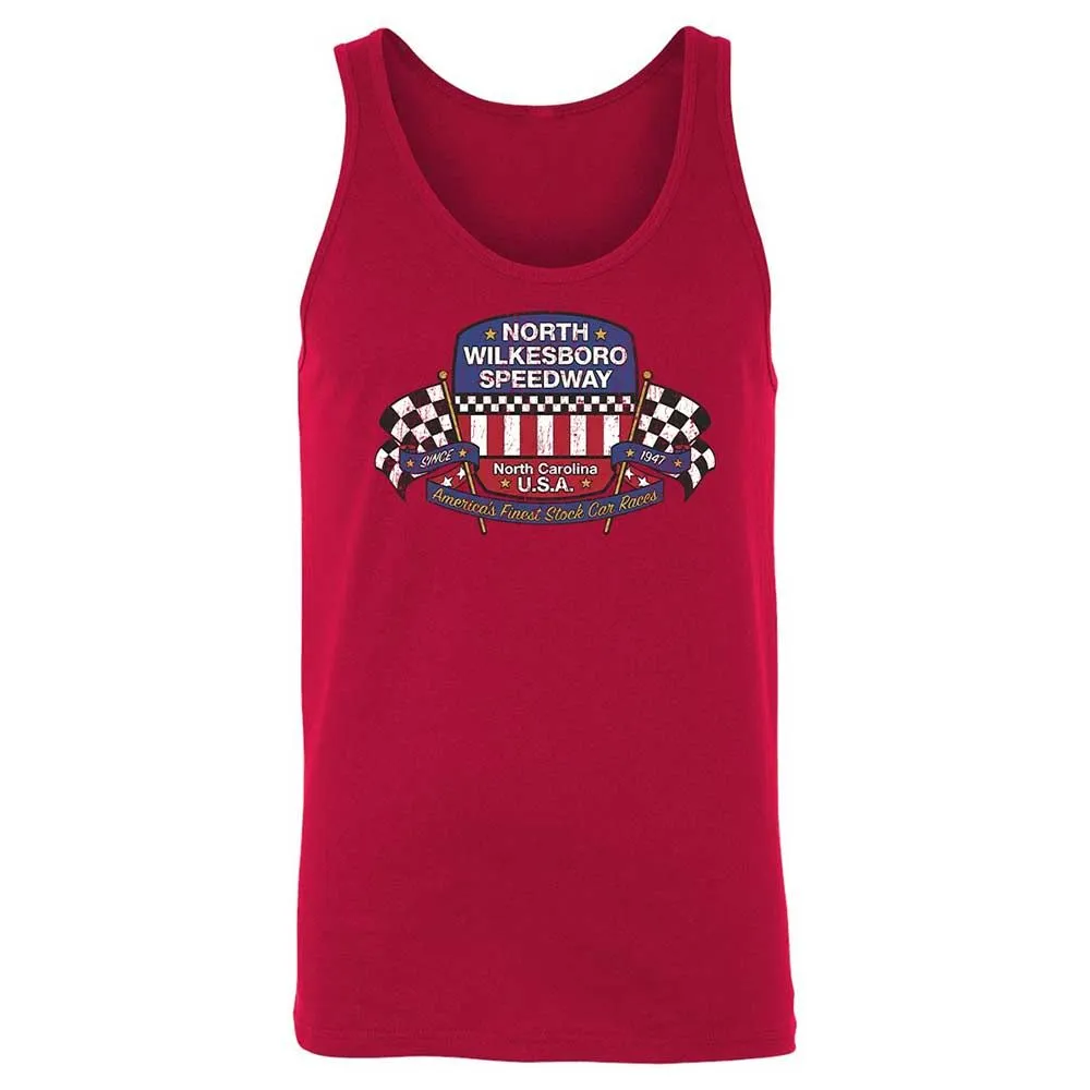 Unisex Jersey Tank - 4XK9WY8G - Red - 3