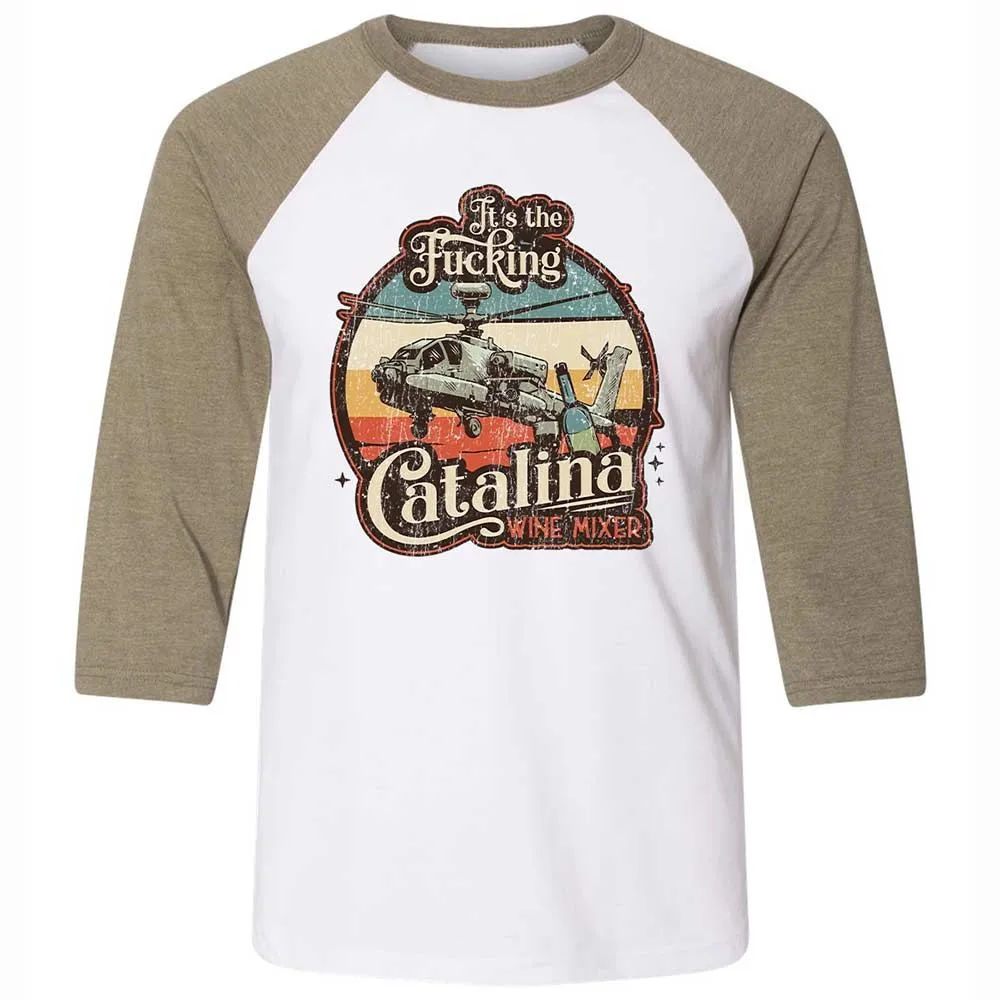 Unisex 3/4 Baseball Tee - TCXV36MW - White/Heather Olive - 4