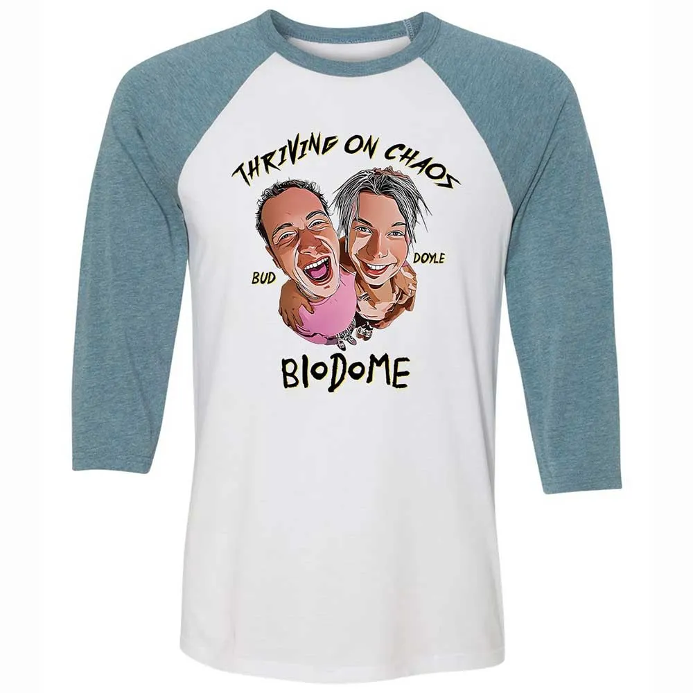 Unisex 3/4 Baseball Tee - 1UJNR6LU - White/Denim - 3