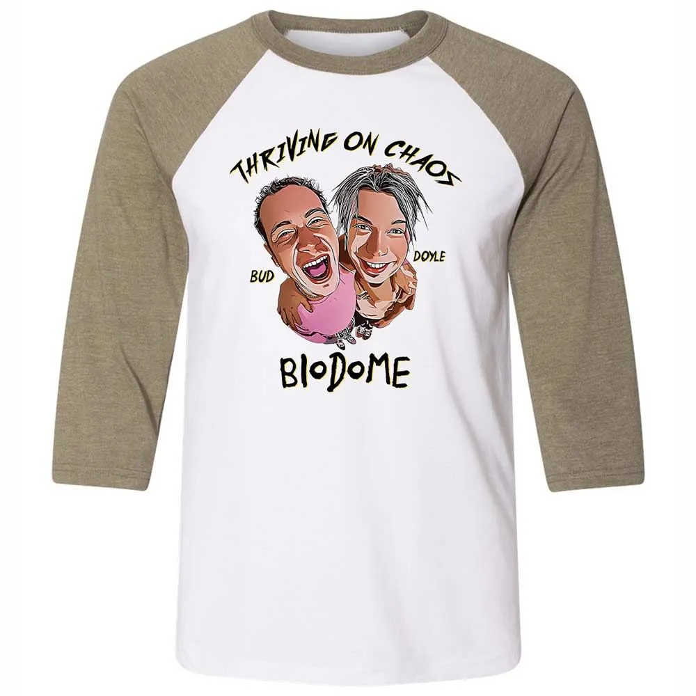 Unisex 3/4 Baseball Tee - 1UJNR6LU - White/Heather Olive - 4