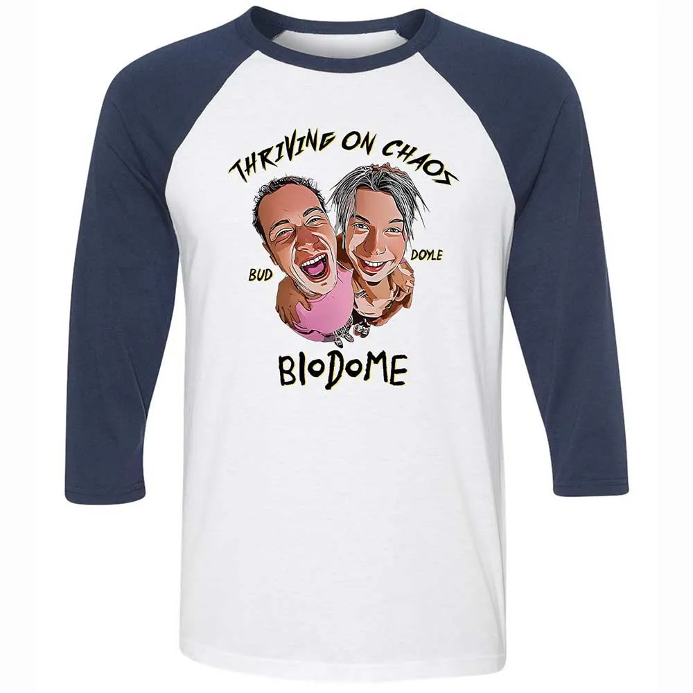 Unisex 3/4 Baseball Tee - 1UJNR6LU - White/Navy - 8
