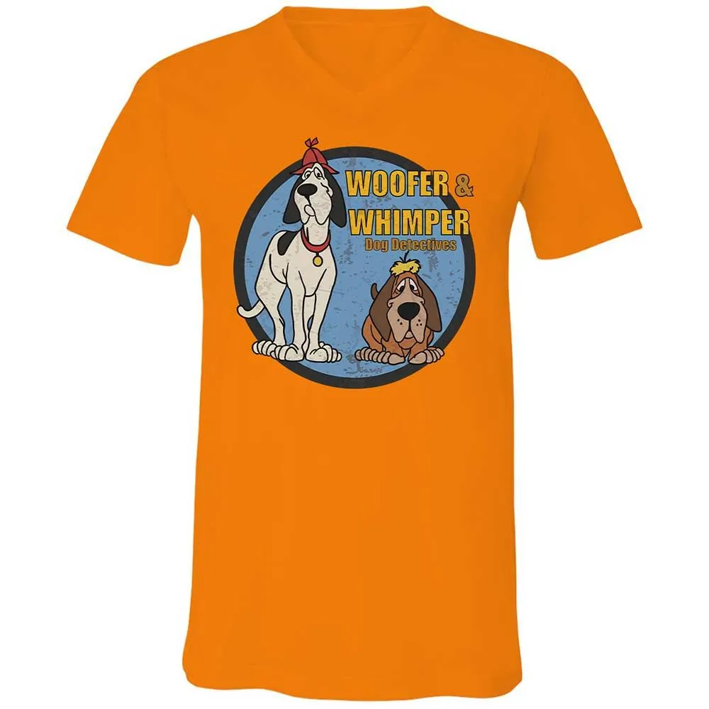 Unisex V-Neck T-Shirt - 46HHCJAX - Orange - 7